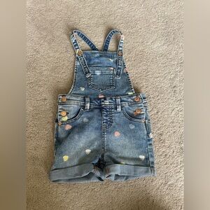 Girls overall shorts YXS 4/5